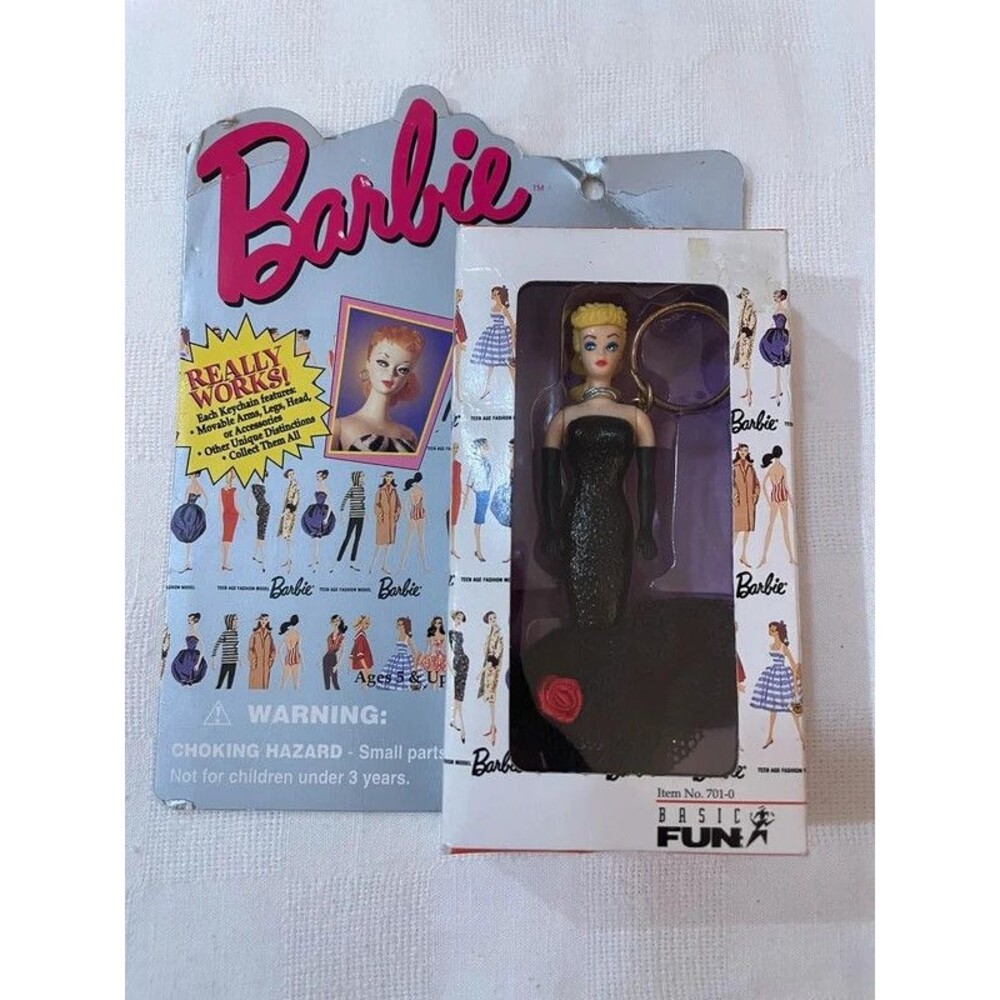 Vintage 90s Barbie Keychains 1995 Mattel Solo in the Spotlight 1960 miniature do